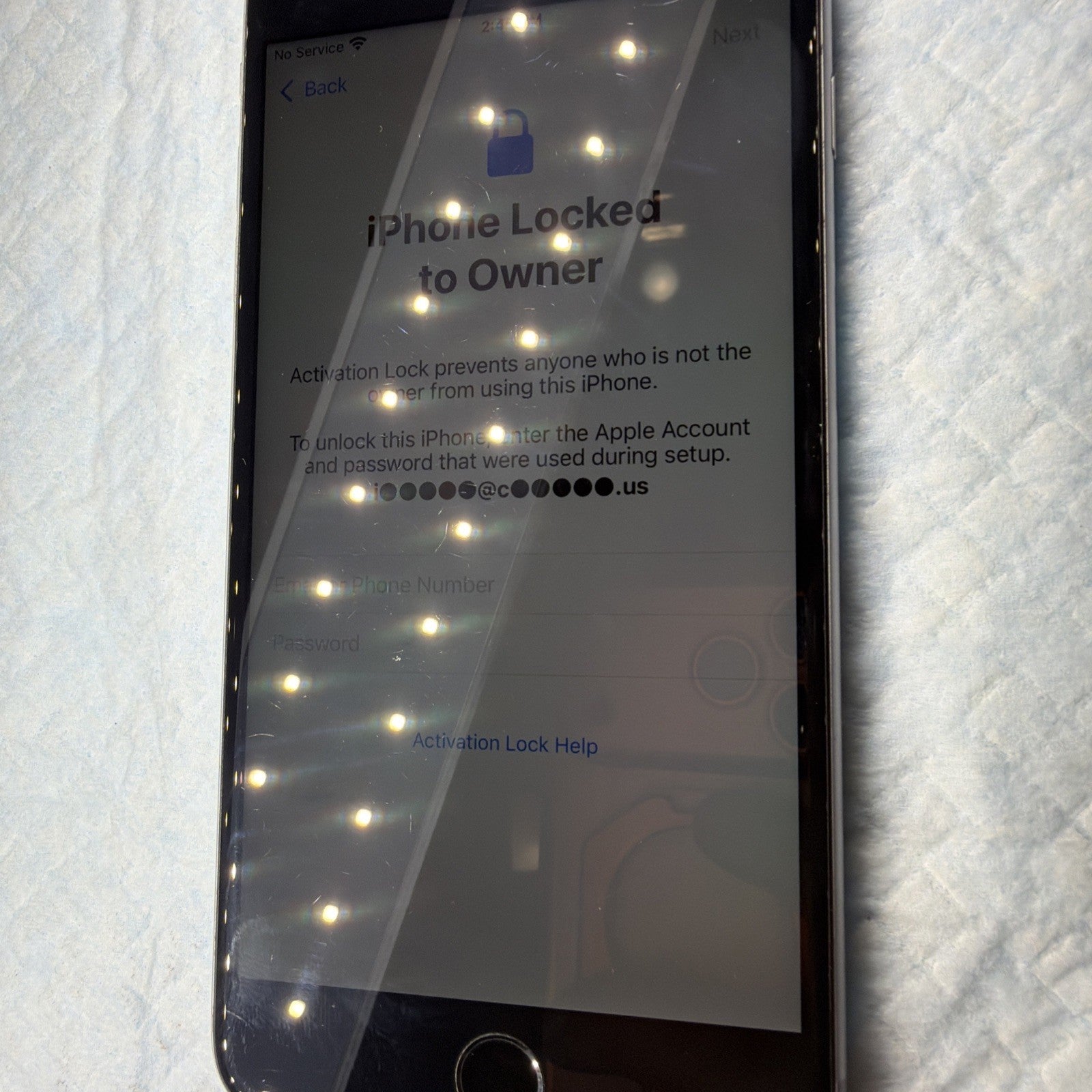 Apple A1687 iPhone 6s Plus 32GB Space Gray For Parts Repair AS-IS