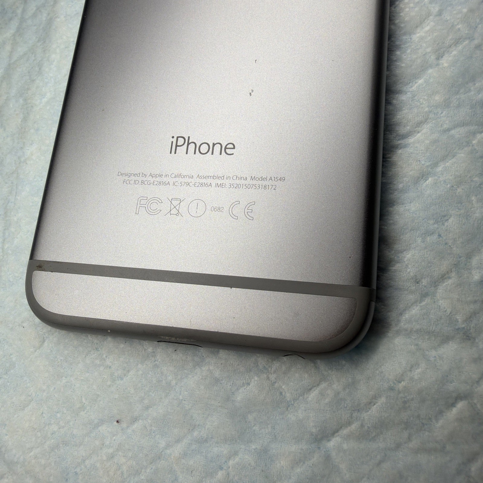 Apple A1549 iPhone 6, 64GB Unlocked Verizon 83% Battery MG632LL/A Space Gray