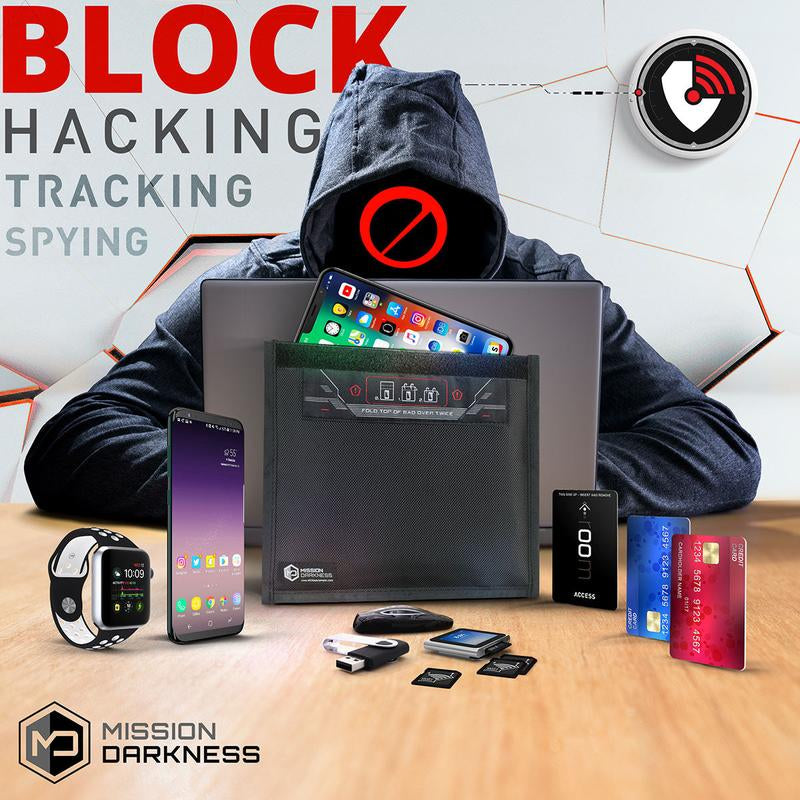 Mission Darkness Faraday Bag Phone Signal Blocking Pouch No Window