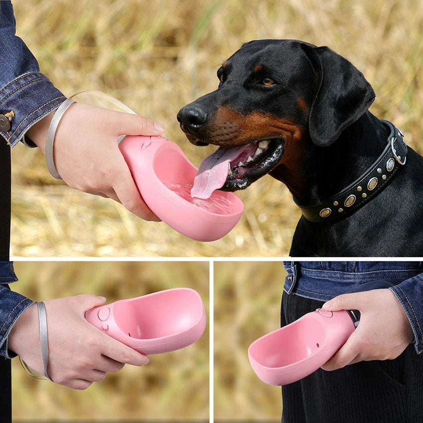 Portable Dog Water Bottle W/ Bowl, Pet Feeder Bowl, Travel Pet Water Dispenser