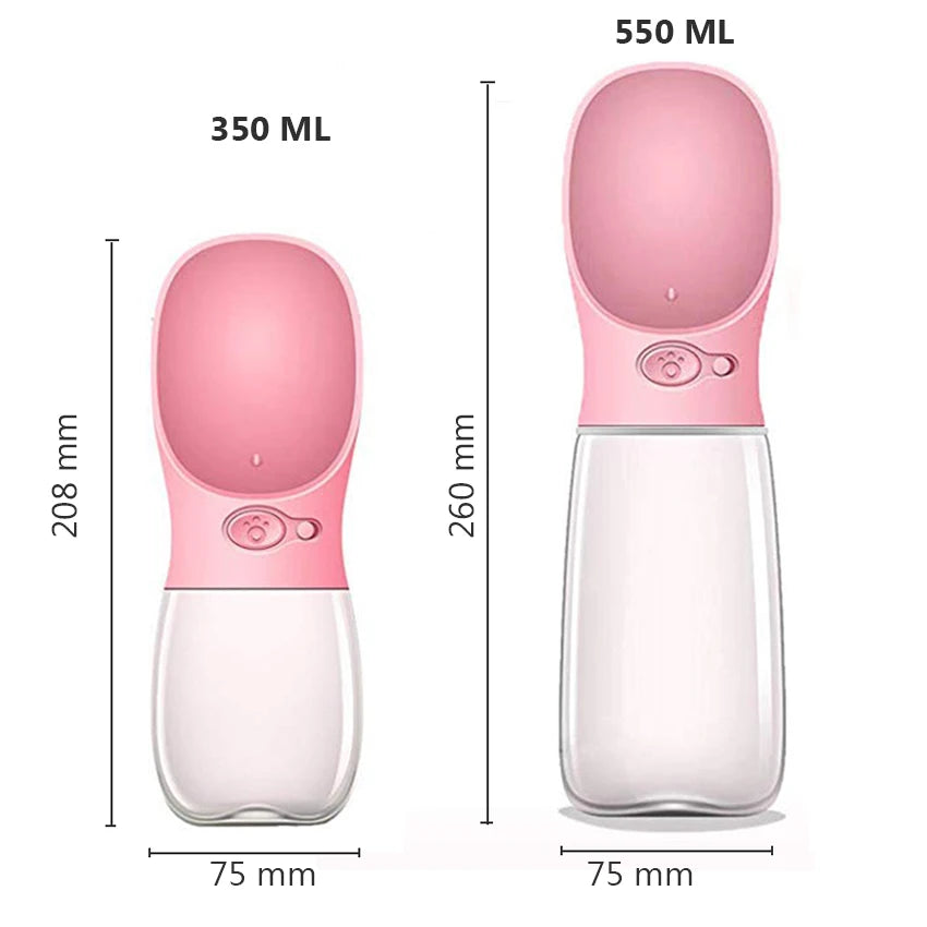 Portable Dog Water Bottle W/ Bowl, Pet Feeder Bowl, Travel Pet Water Dispenser