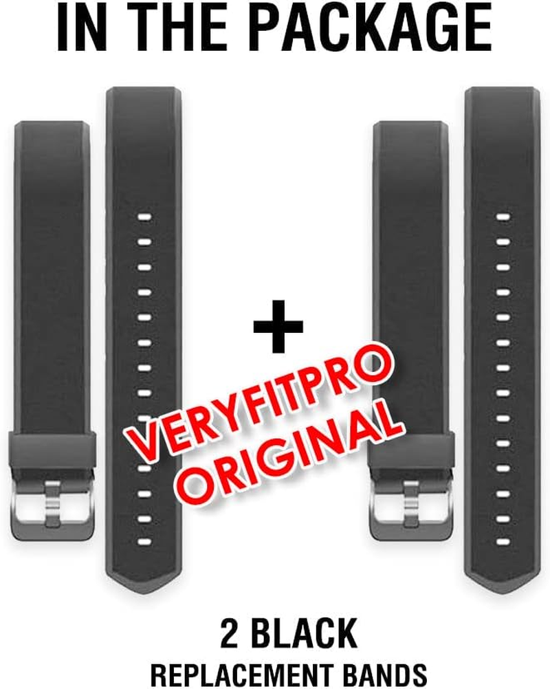 ZURURU Veryfit Pro ID115Plus HR Replacement Band Strap 2-Pack Fitness Tracker